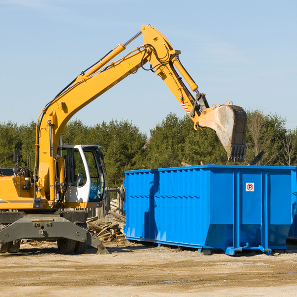 are there any restrictions on where a residential dumpster can be placed in Asbury IA